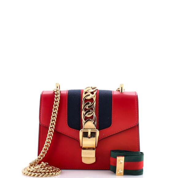 Gucci Sylvie Chain Shoulder Bag Leather #169102G65B - Picture 2 of 7